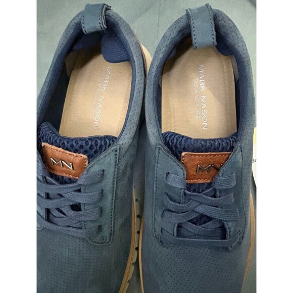 Mark Nason Men\'s Casual Comfort Oxfords Shoes Size 9.5 Perforated Leather Blue main image 12